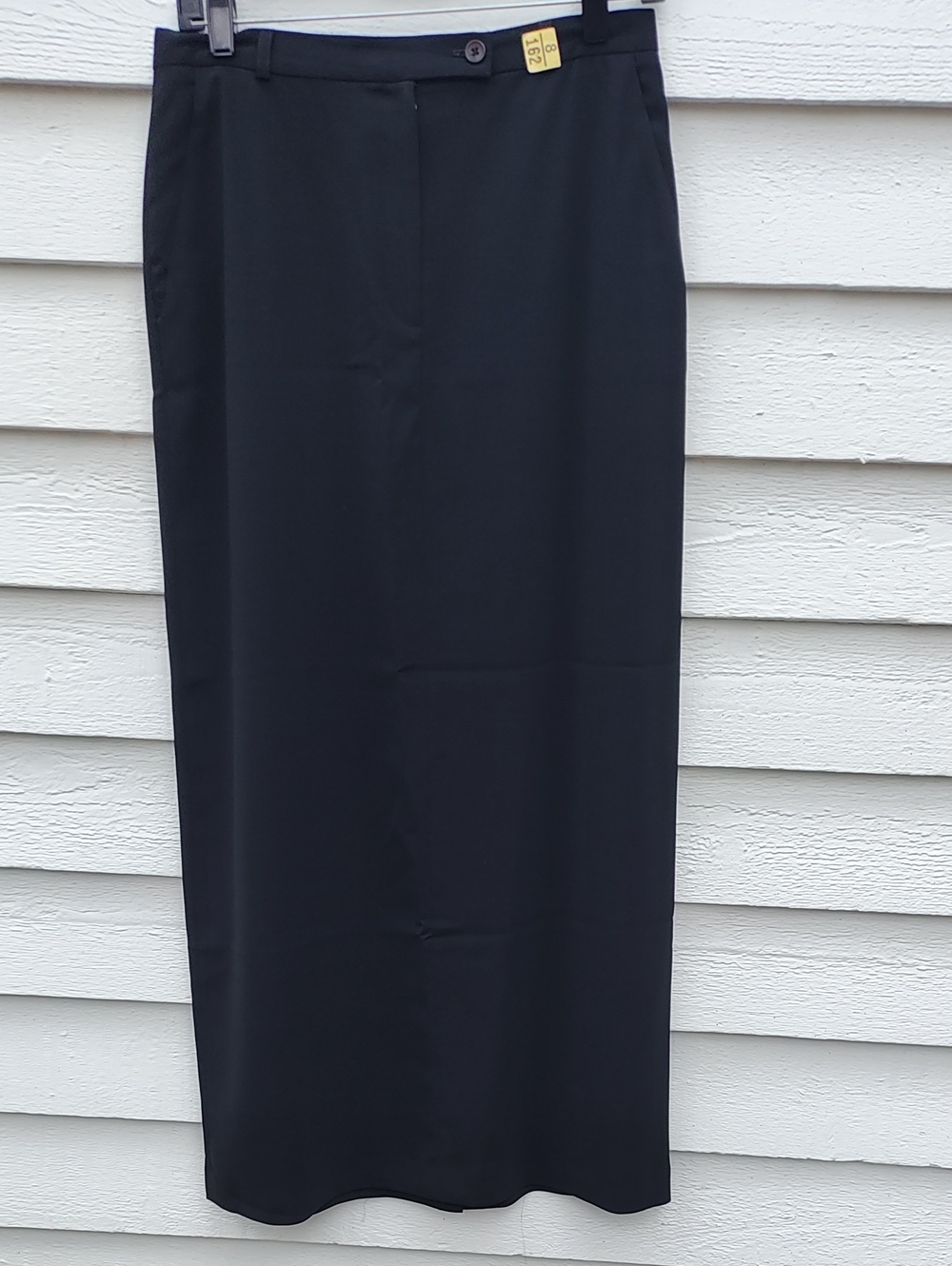 Women's Black Maxi Straight Skirt